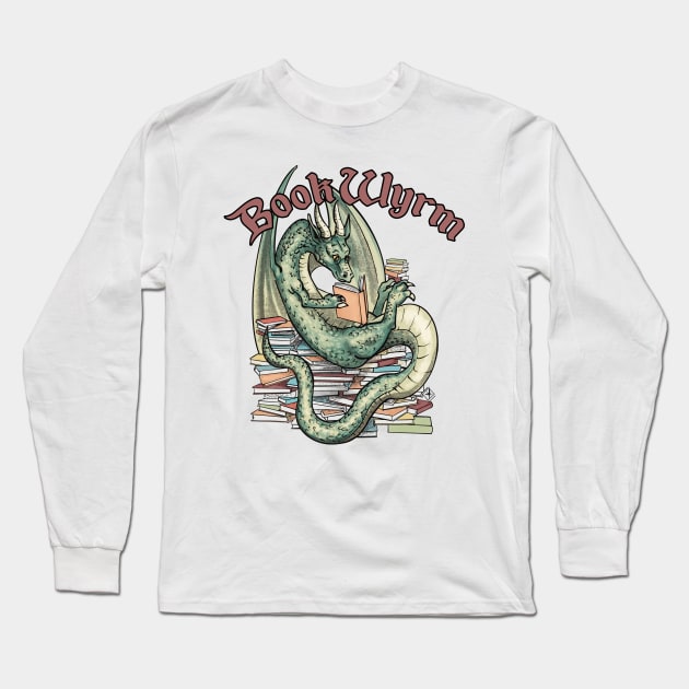 Book Wyrm Long Sleeve T-Shirt by starwilliams